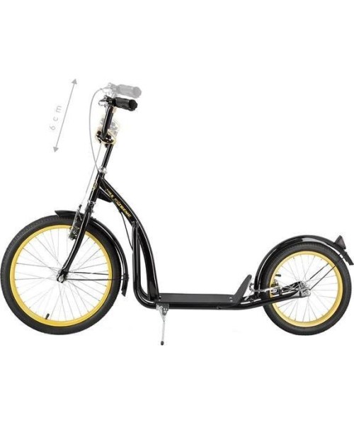 City Scooters Nils Extreme: Paspirtukas Nils Extreme WH200 juodos-auksinės sp., 20/16''