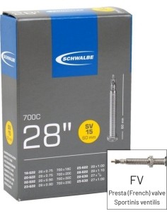 Kamera Schwalbe SV15 700x18/28 (18/28-622 22/25-630) FV 60mm