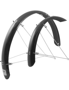 FORCE Aluflex 24" Bicycle Fenders with Stays (black)