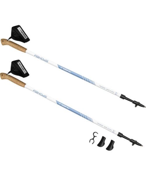 Nordic Walking Poles Spokey: Šiaurietiškojo ėjimo lazdos Spokey Rubble, baltos-mėlynos