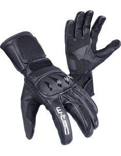 W-TEC Talhof Leather Motorcycle Gloves - Black