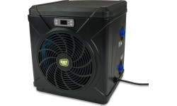 EXIT Black Leather pool 400x200x100cm with sand filter pump and dome and heat pump - black
