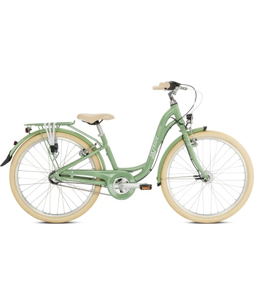 Children's and Junior Bikes PUKY: Dviratis PUKY Skyride 24-3 Classic Alu retro green