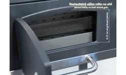 Anglinis grilis su ketaus grotelėmis Cattara Royal Classic