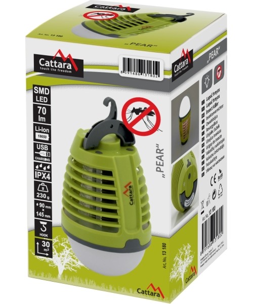 Rechargeable Lamp + Insect Trap Cattara Pear