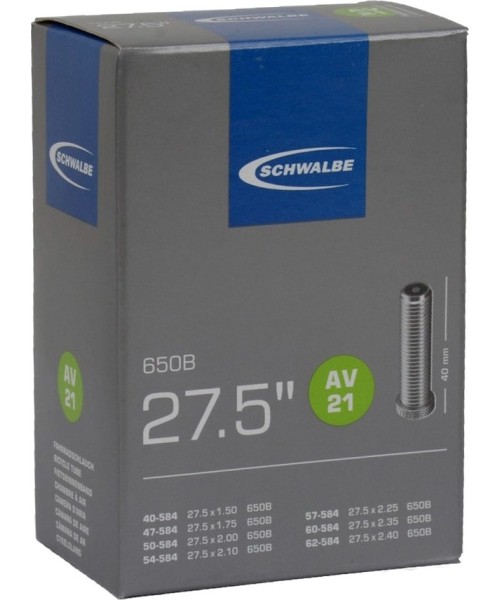Schwalbe AV21 Inner Tube 27.5x1.50/2.40 (40/62-584) AV40