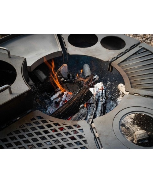 Remundi grill diamond-pattern grate module
