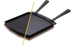 Ooni double-sided cast iron pan