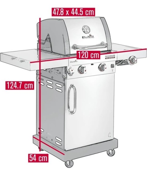 Dujinis grilis Char-Broil Professional Pro S 2