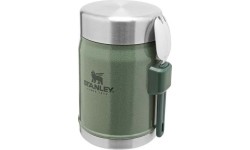 Maisto termosas Stanley Classic Legendary 0,4 l, žalias, su šaukštu-šakute