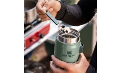 Maisto termosas Stanley Classic Legendary 0,4 l, žalias, su šaukštu-šakute