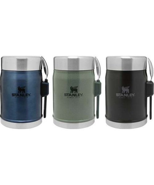 Thermos For Food Stanley Classic Legendary 0.4L, Green, With Spork