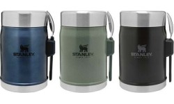 Maisto termosas Stanley Classic Legendary 0,4 l, žalias, su šaukštu-šakute