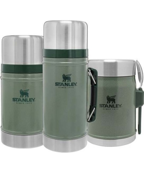 Thermos For Food Stanley Classic Legendary 0.4L, Green, With Spork