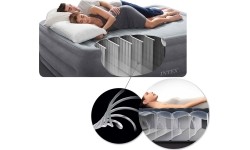 Inflatable mattress with pump bed velour Intex 64148ND