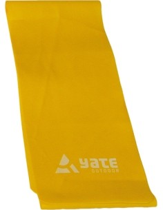 Pasipriešinimo guma Yate, 250x15 cm, minkšta, geltona