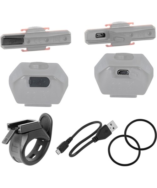 Žibintų komplektas FORCE Glare USB