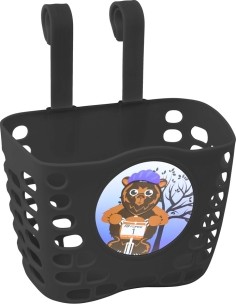 Bicycle Basket FORCE (plastic, black)