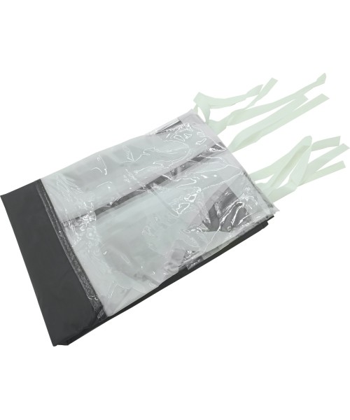 Sidewalls for party tent WINDOW 2x3m 420D grey WATERPROOF