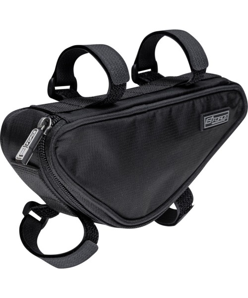 Bicycle frame bag FORCE Trinity, 0.8l, (black)