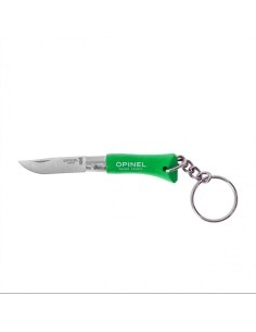 Opinel Colorama 02 inox grab green keychain knife