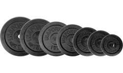 Cast Iron Weight Plate Set 2x7 Pcs. inSPORTline CastCzech 2 x 0.5-20 kg 30 mm