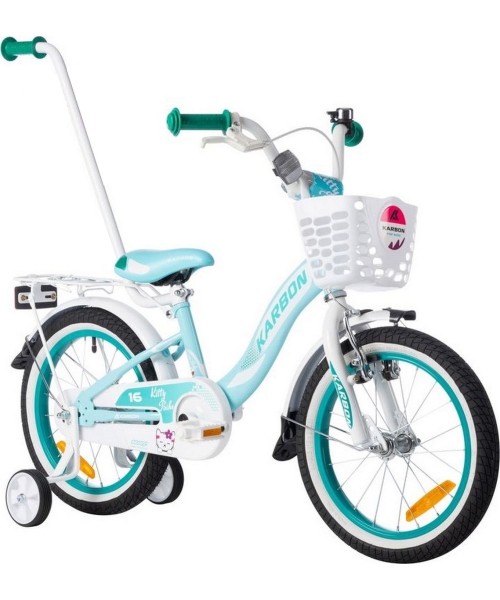 Karbon Kitty 16 bike turquoise-white