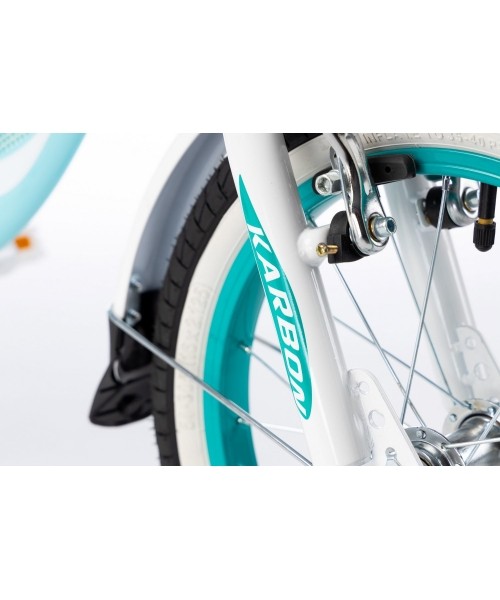 Karbon Kitty 16 bike turquoise-white