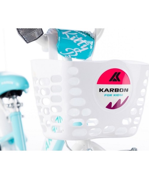 Karbon Kitty 16 bike turquoise-white