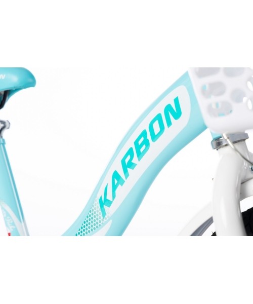 Karbon Kitty 16 bike turquoise-white