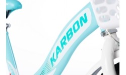 Karbon Kitty 16 bike turquoise-white