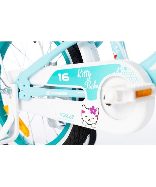 Karbon Kitty 16 bike turquoise-white