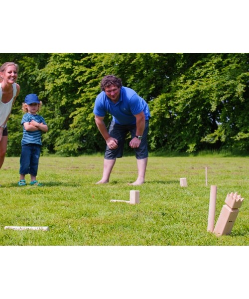 Kubb Original su raudonu karaliumi