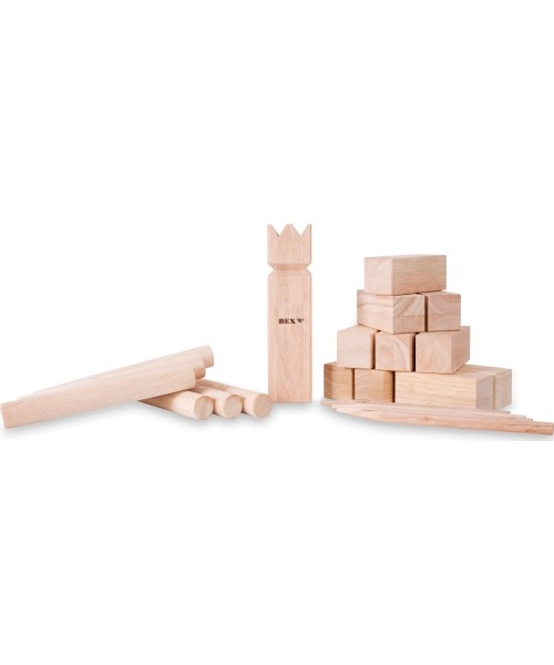 Kubb Original su raudonu karaliumi