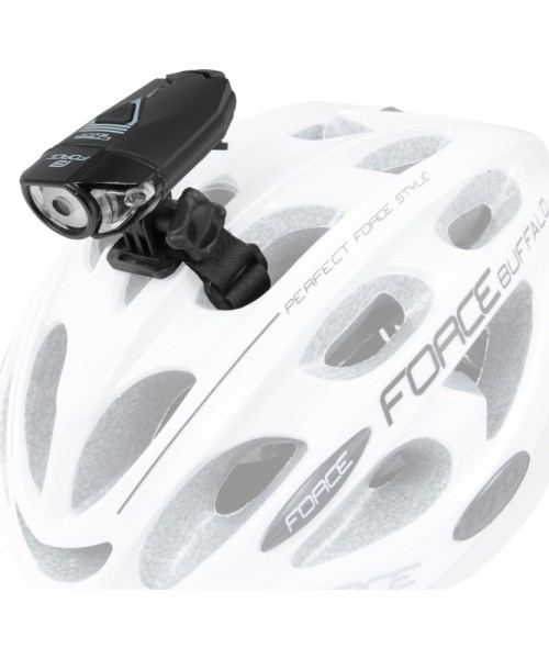 Priekinis žibintas FORCE CASS 300LM, USB (juoda)