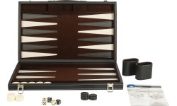 Backgammon Set Buffalo, Black, 46 x 30 cm