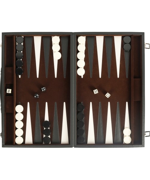 Backgammon Set Buffalo, Black, 46 x 30 cm