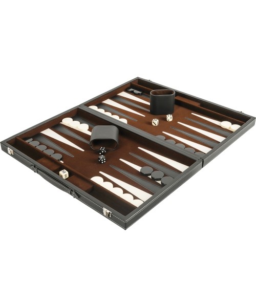 Backgammon Set Buffalo, Black, 46 x 30 cm