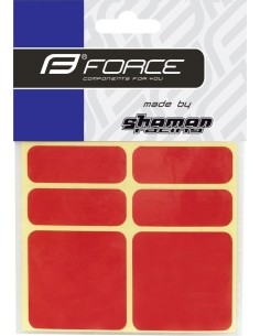 FORCE reflective stickers (6 pcs, red)