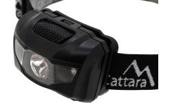 LED žibintuvėlis ant galvos Cattara, juodas, 80 lm