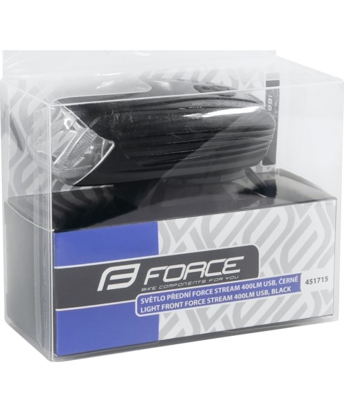 Priekinis žibintas FORCE Stream 400LM USB