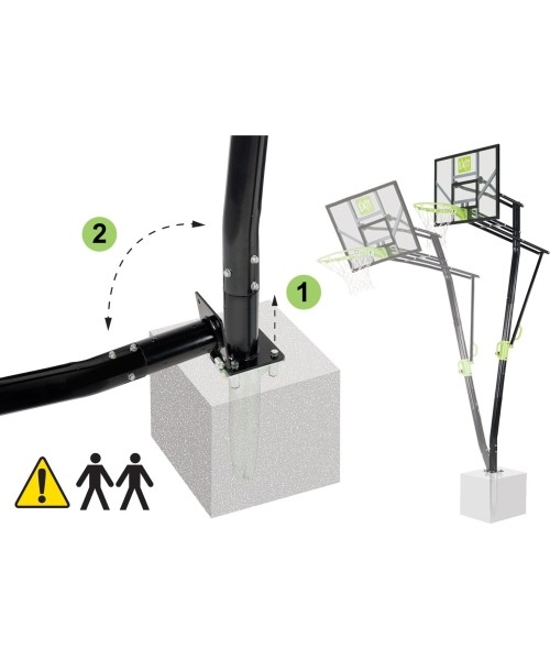 EXIT Galaxy Inground Basket In-ground Rectangular Polycarbonate (PC)