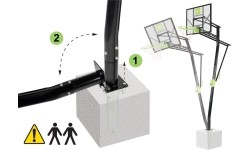 EXIT Galaxy Inground Basket In-ground Rectangular Polycarbonate (PC)