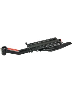 BONIN rack with flap, seatpost mount 25.0-31.8mm (aluminium, black)