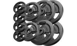 Cast Iron Weights Set Marbo, 29kg / 4x5kg + 2x2.5kg + 4x1kg