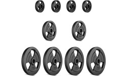 Cast Iron Weights Set Marbo, 29kg / 4x5kg + 2x2.5kg + 4x1kg