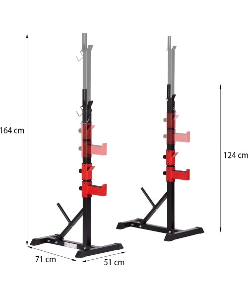 STR25 ADJUSTABLE BARBELL STANDS HMS