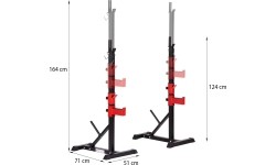 STR25 ADJUSTABLE BARBELL STANDS HMS