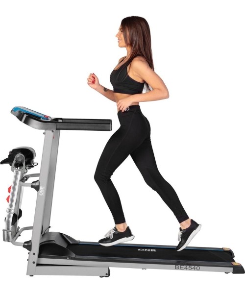 Elektrinis bėgimo takelis su masažuokliu One Fitness BE4540