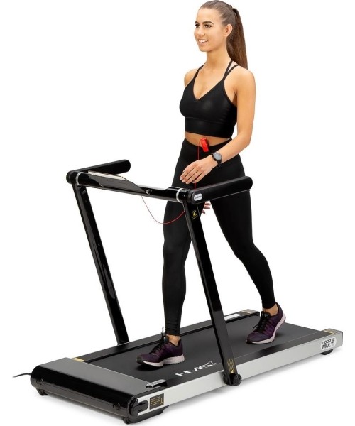 Elektrinis bėgimo takelis su stalu LOOP12 Multi Black HMS